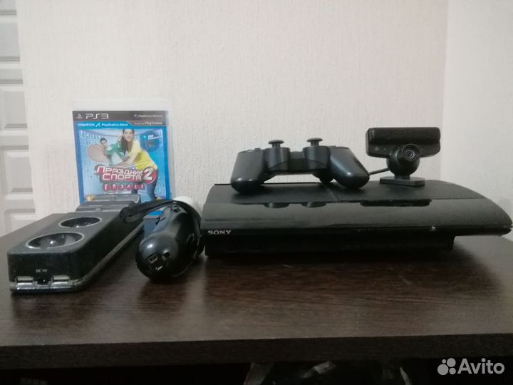 Игровая приставка ps3 super slim прошитая