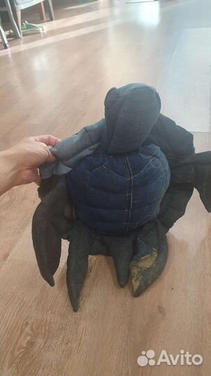 Мягкая игрушка джинсовая черепаха