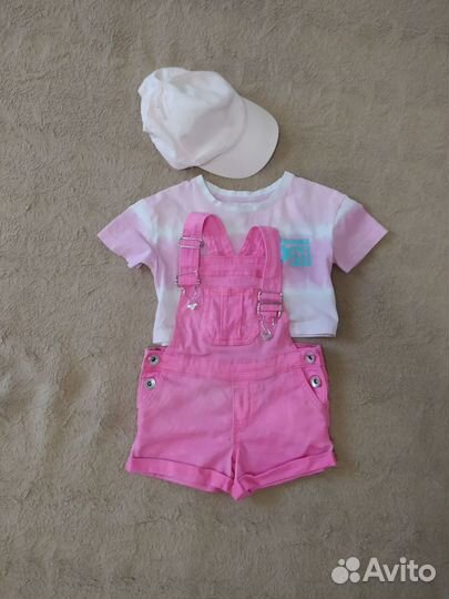 Пакет летних фирменных вещей для девочки 86-92 см