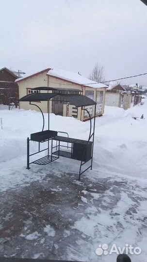 Мангал с печкой