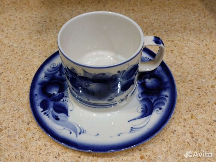 Кофейная пара гжель