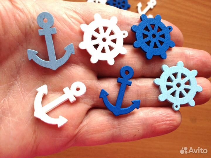 Пуговки дерево разные