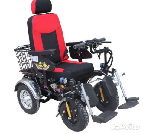 Электрическая коляска с амортизаторами новая