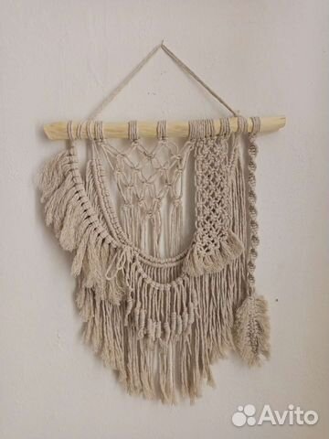 Панно макраме плетеное украшение и декор на стену