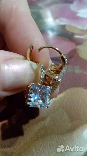 Серьги ювелирная бижутерия