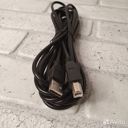 Кабель для принтер USB (AM-BM) - 5метров (F)