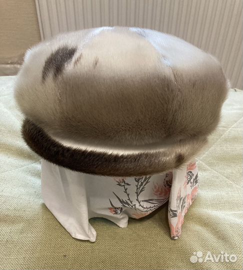 Зимнее модное кепи, натуральный мех