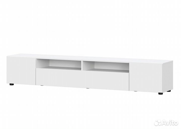 Тумба под телевизор Токио 2.0м белый IKEA-стиль