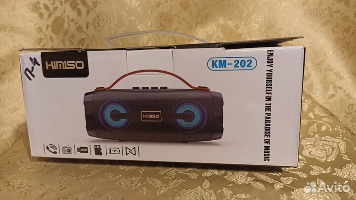 Портативная колонка новая kimiso км-202 синяя