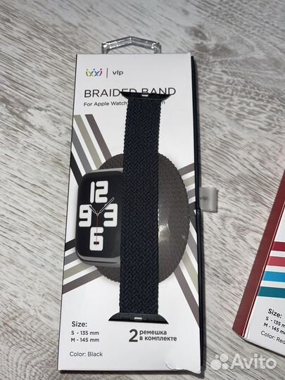 Ремешок плетёный vlp для Apple Watch 42/44/45, M