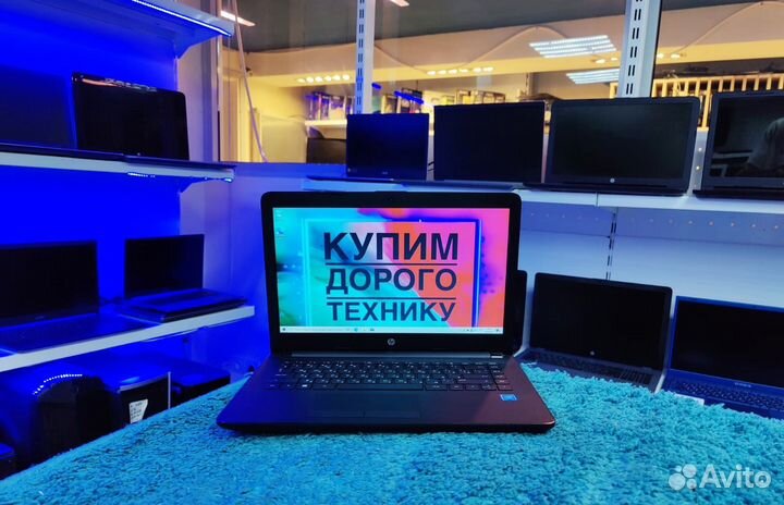 Свежий ноутбук/Тонкий Intel 2ядра/4гига/14.1' Hp