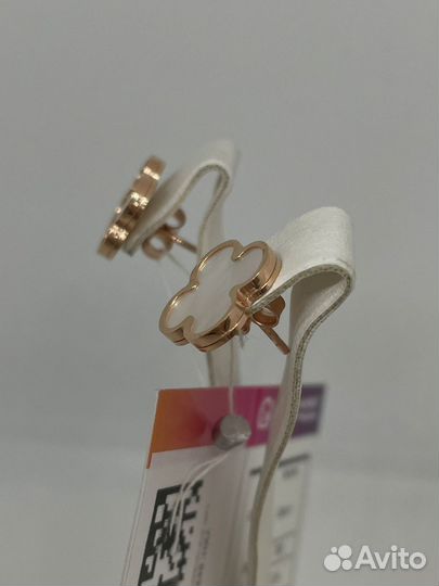 Серьги,Золото,585,эмаль