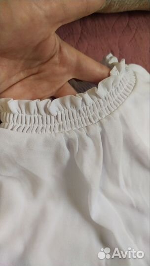 Блузка школьная белая на 11-12 лет