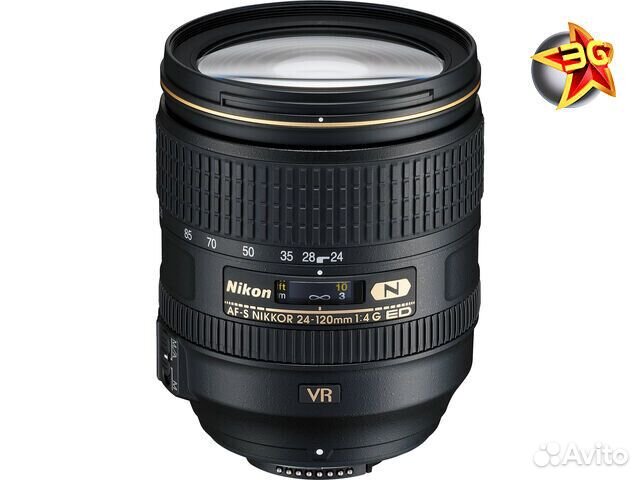 Объектив Nikon 24-120mm f/4G ED VR AF-S Nikkor