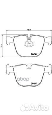 Колодки тормозные дисковые зад P06050 Brembo
