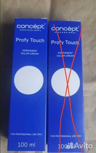 1 шт Крем-краска Concept profy touch 7.16