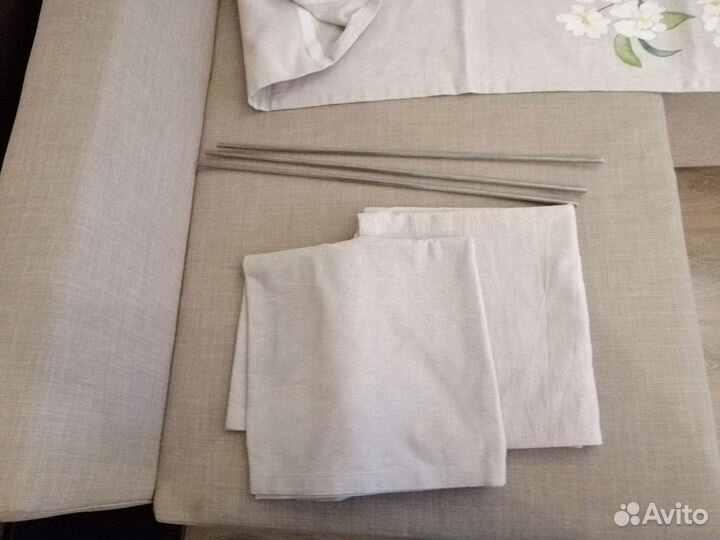 Японские шторы лен