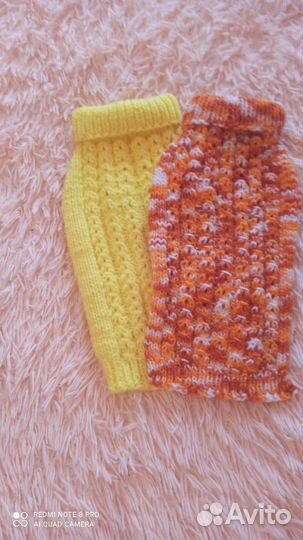 Вязаные вещи для собак мелких пород