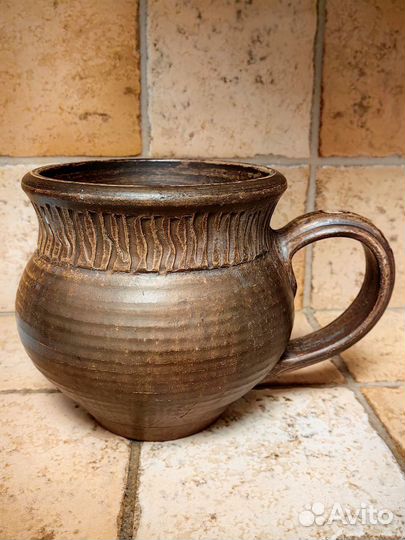 Глиняная кружка