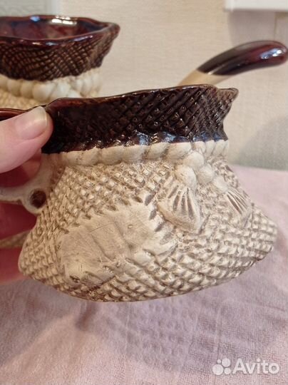 Набор: турка и чашки керамические