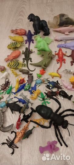 Игрушки животные, насекомые, деагостини