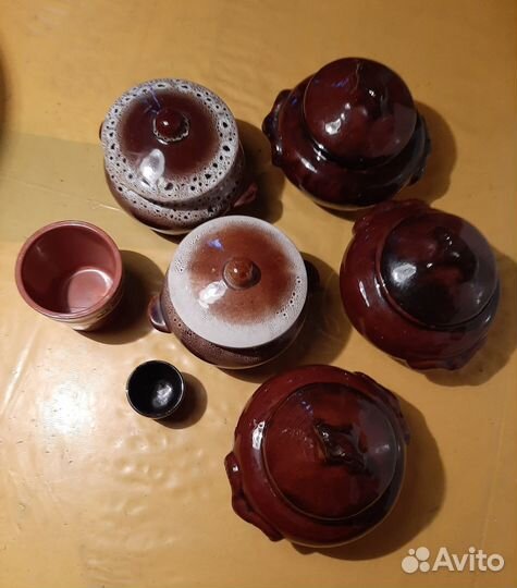 Керамические горшочки для приготовления блюд