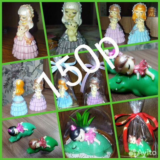 Мыло ручной работы. Зайки, котики, куколки