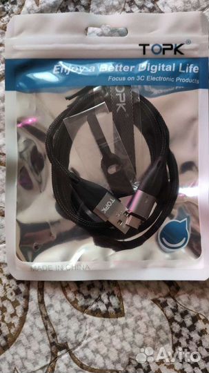 Кабель micro usb (магнитный) topk