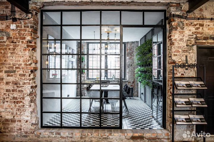 Перегородки и двери в стиле лофт