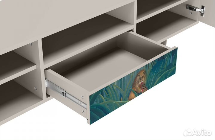 Тв-тумба T6 - Сатин - The Repast of the Lion