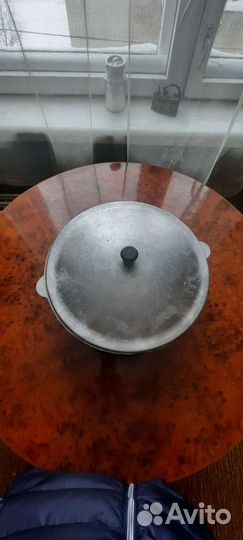 Казан толстостенный дюралевый 7 литров