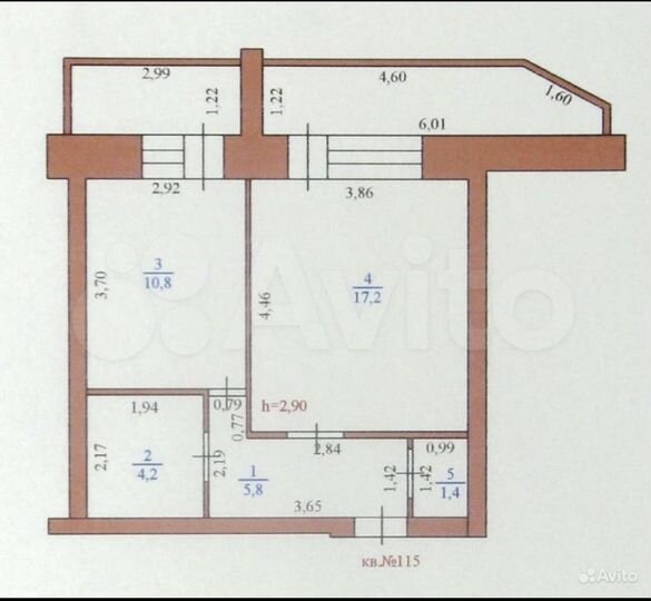 1-к. квартира, 50 м², 8/12 эт.