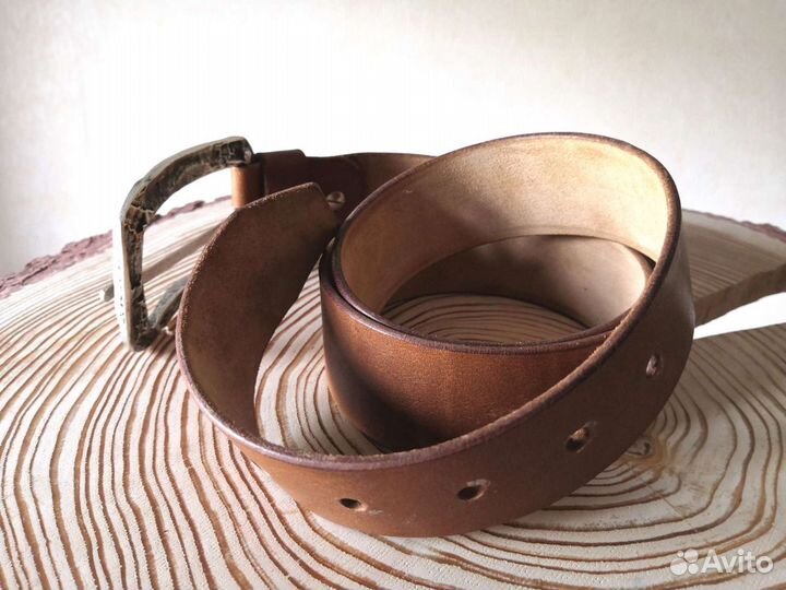 Ремень ручной работы. Кожа