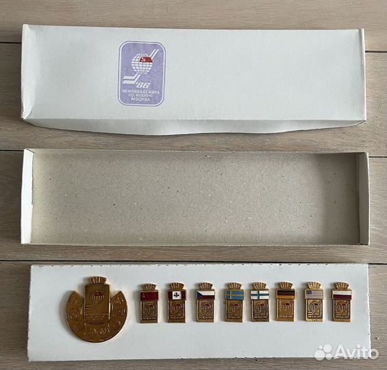 Набор значков хоккей СССР