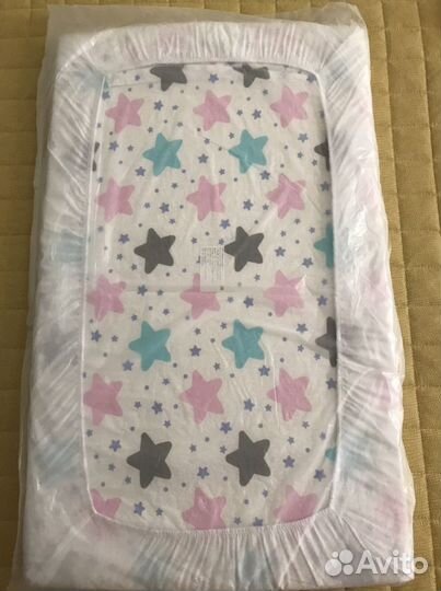 Матрас новый 700х420 наматрасник клеенка 110х60