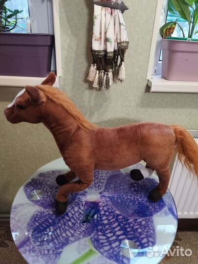 Мягкая игрушка лошадь большая