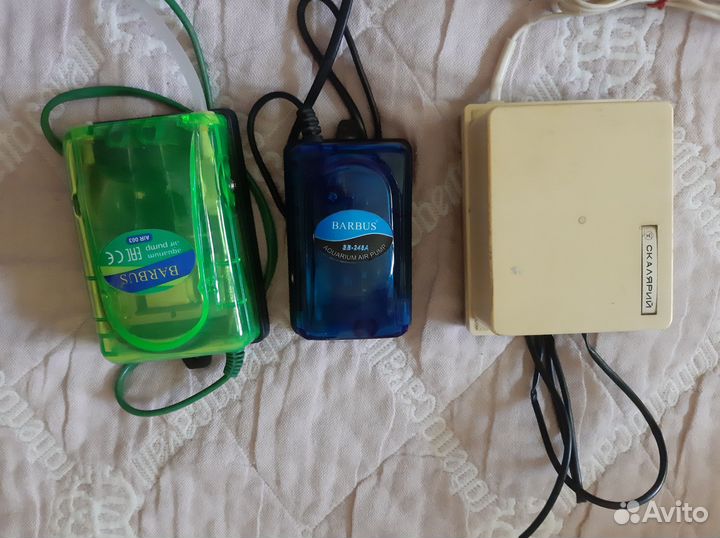 Компрессор для аквариума, распылители,грунт