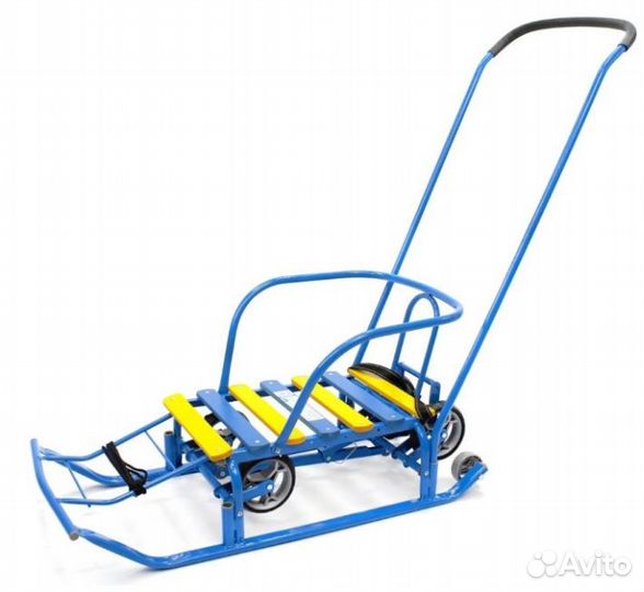 Детские санки с выдвижными колесами Тимка 5