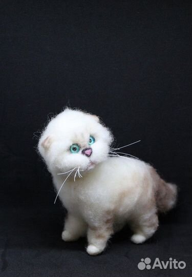 Вислоухая кошка - игрушка ручной работы