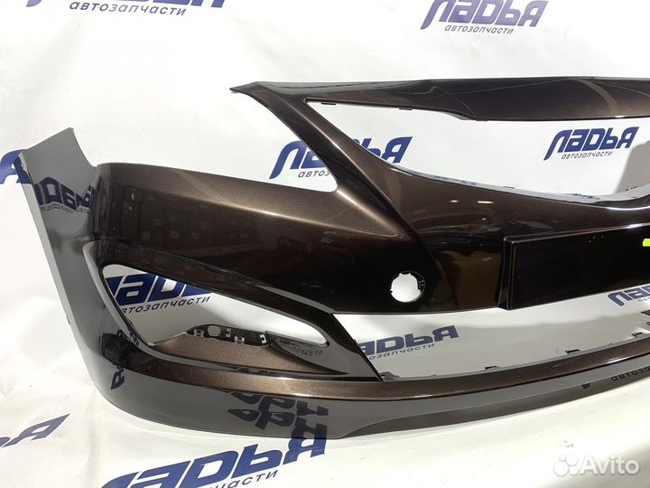 Бампер Hyundai Solaris(14) передний Коричневый (VC