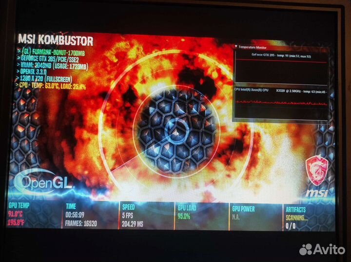 Редкая Nvidia GTX 285 2GB