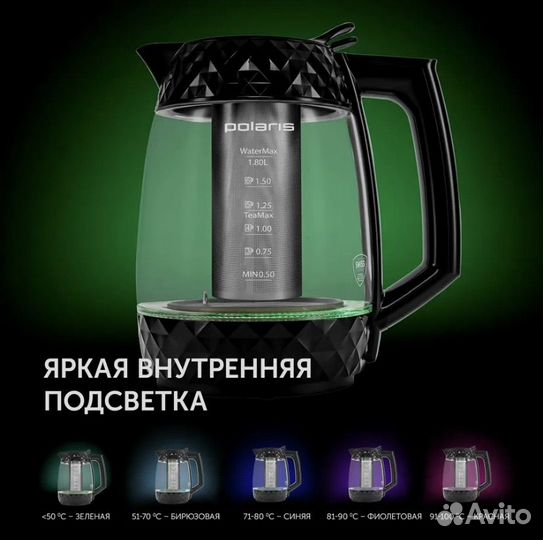 Умный чайник электрический polaris wi-fi OQ Home