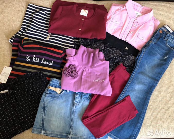 Пакет фирменных вещей на девочку 4-5лет