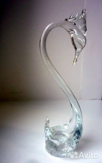 Стеклянная подставка для колец Царевна-лебедь СССР