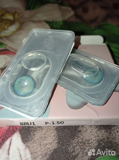 Линзы цветные с диоптриями -1,5 и -1,75