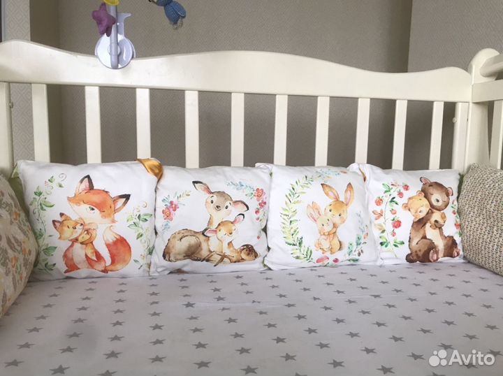 Бортики для детской кроватки