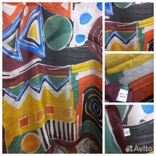 Платок шелк, шерсть