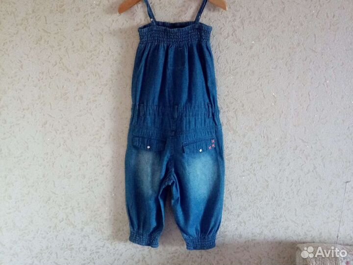 Джинсовый комбинезон для девочки 110