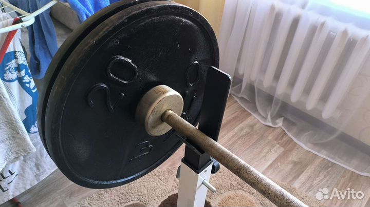 Штанга 132,5 кг. Гриф олимпийский СССР