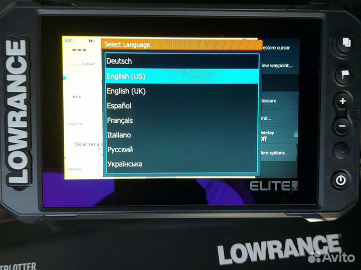 Эхолот картплоттер lowrance elite FS 7 с датчиком
